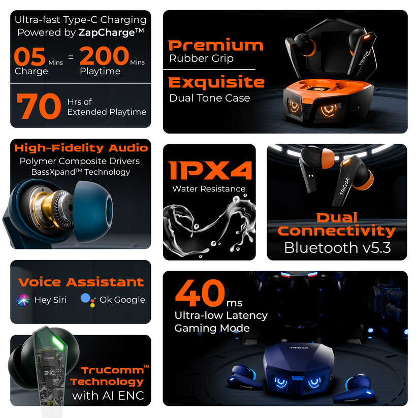 TRIGGR Kraken X1 Plus with Dual Pairing, Battery Display, Quad ENC, 70